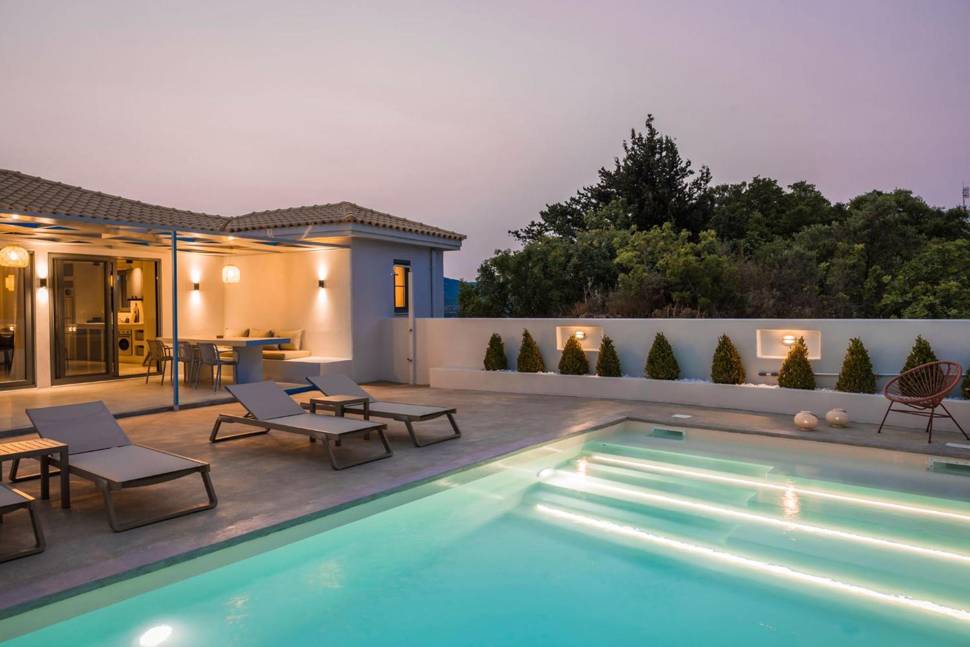 Villa Mirto - Iris Sunset Villas Lepedha ภายนอก รูปภาพ