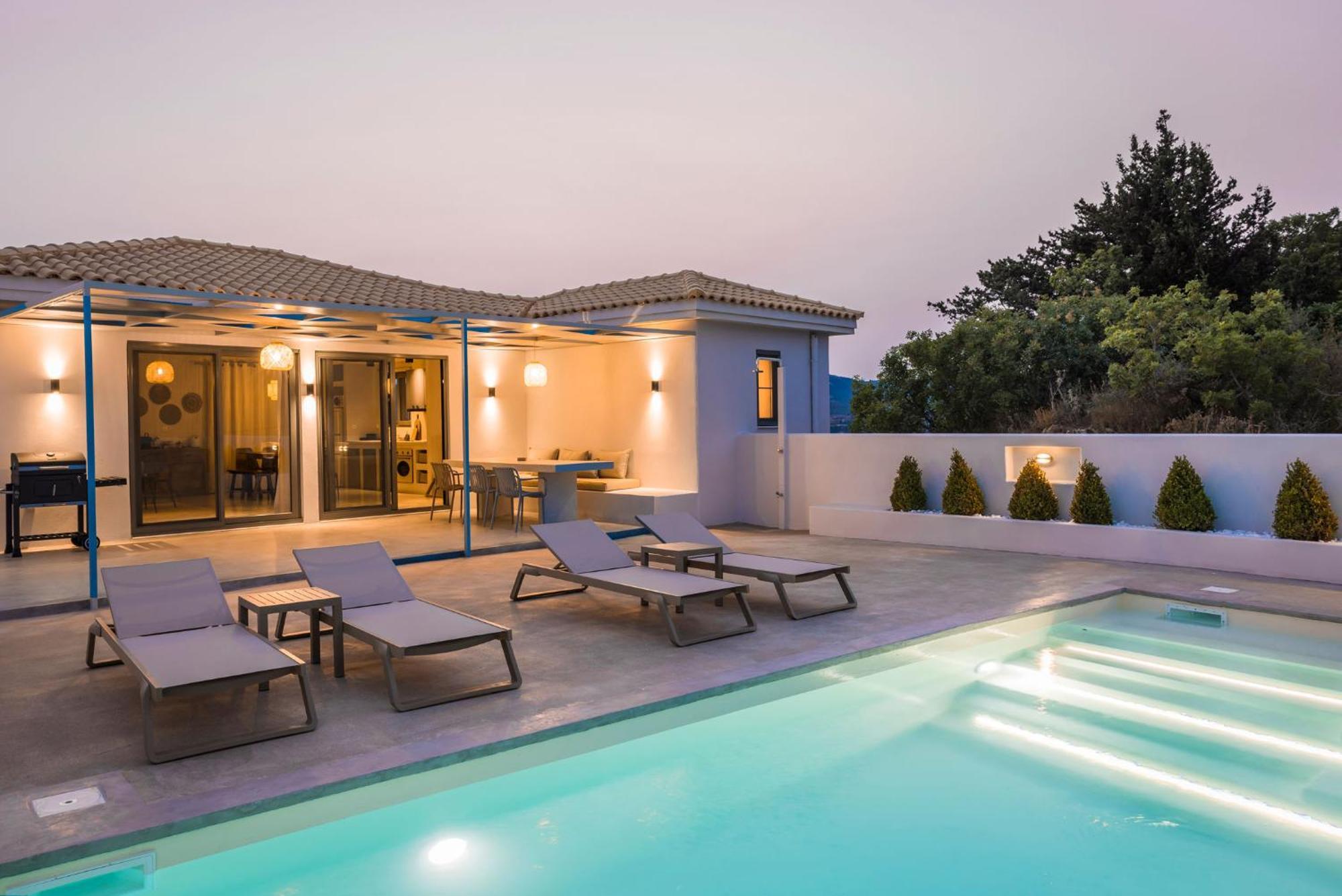 Villa Mirto - Iris Sunset Villas Lepedha ภายนอก รูปภาพ